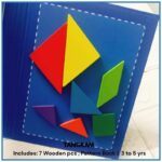 Wooden Pattern Tangram Magnetic Puzzle Shape Blocks Jigsaw Book Brain Teasers Stacking Games Early Educational Learning Challenge IQ Toy Gift for Kid Toddlers Age 3+ Years Old