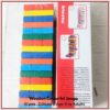 Jenga Game - 51 Pcs - Fun Blast Wooden Blocks Challenging Color Wooden Tumbling Tower, Toys with Dices Board Educational Puzzle Game