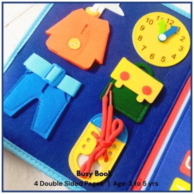 Montessori Activity Busy Book for Toddler - 1 2 3 4 5 Years Old, Learning Activity Busy Board for Toddlers 1-3, Quiet Sensory Board Educational Toys for Motor Skills, Travel Toys for Airplane, Car