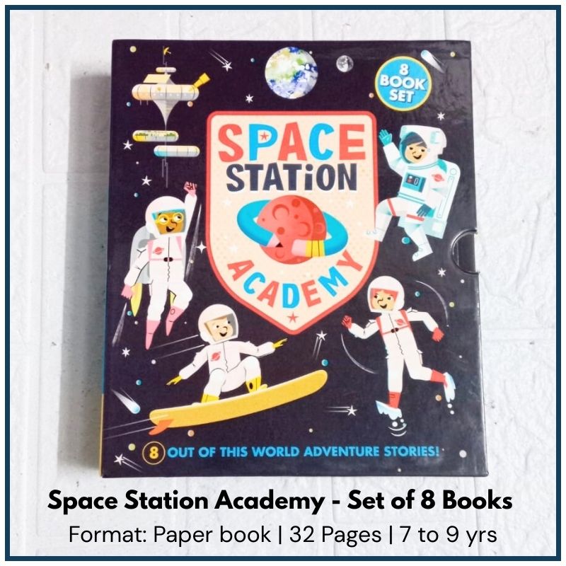 Space Station Academy Series 8 Books Collection Set By Sally Spray (Destination Venus, Mercury, Earth, Mars, Jupiter, Saturn, Uranus & Neptune)