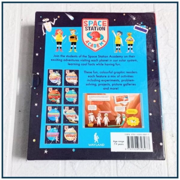 Space Station Academy Series 8 Books Collection Set By Sally Spray (Destination Venus, Mercury, Earth, Mars, Jupiter, Saturn, Uranus & Neptune)