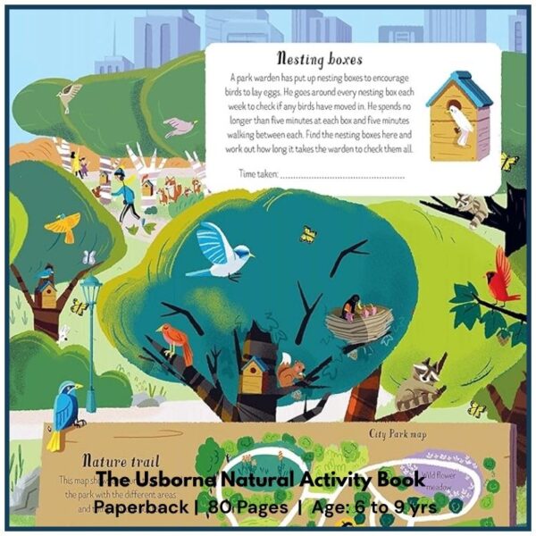 Usborne Nature Activity Book | For Kids Age 6+ With quizzes about woodland creatures, and different habitats, animals and plants